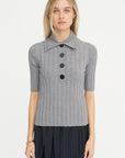 Sugarman Knit Polo, Gris