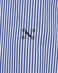 Saville Shirt, Navy Stripe