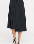 Joan Skirt, Charcoal Pinstripe