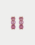 ILEANA MAKRI - Huggie Hoops, Pink Sapphires