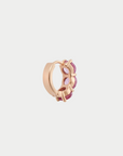 ILEANA MAKRI - Huggie Hoops, Pink Sapphires