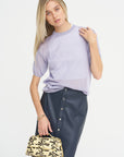 Sheer Knit Top, Lilac