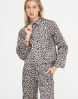 Long Sleeve Cheetah Shirt, Café Noir