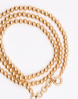 JOANNA DAHDAH - 3mm Beads Necklace, Yellow Gold