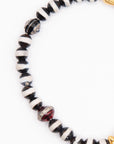 ILEANA MAKRI - Stripe Beaded Bracelet, Black Agate