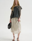 Double Skirt Voile + Tc, Pebble