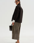 Wide & Long Trouser, Taupe