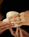 ALIITA - Deco Central Ring, Peridot