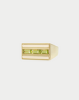 ALIITA - Deco Central Ring, Peridot