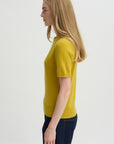 Short Sleeve Sweater, Golden Quince