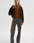 Short Sleeve Sweater, Cinnamon Tea