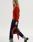V-Neck Sweater, Maple Tree