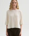 Round Neck Sweater, Fleur De Sel