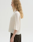 Round Neck Sweater, Fleur De Sel