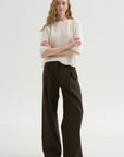 Round Neck Sweater, Fleur De Sel