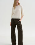 Round Neck Sweater, Fleur De Sel