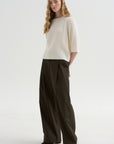 Round Neck Sweater, Fleur De Sel