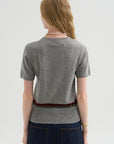 Stripe Sweater, Heather Melange
