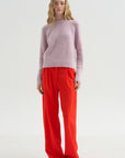 Cable Knit Sweater, Lilac Fume