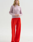 Cable Knit Sweater, Lilac Fume