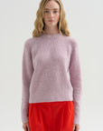 Cable Knit Sweater, Lilac Fume
