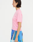Short Sleeve Sweater, Pink
