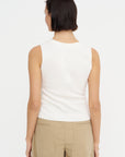 V-Neck Vest, Fleur De Sel