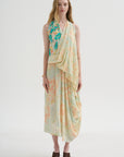 Sleeveless Dress, Print Y - Rose Pale