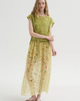 Chiffon Silk Skirt, Print X