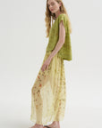 Chiffon Silk Skirt, Print X