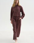 Cropped Isolde Button Down, Spice Multi Stripe