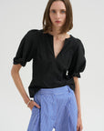 Scupted Bina Top, Black