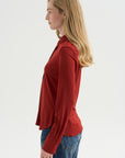 Merce Slinky Slim Button Up, Cinnamon