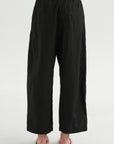 Spa Pleat Pant, Black