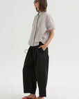 Spa Pleat Pant, Black