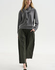 Drippy Scarf Top, Grey