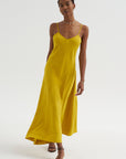 Kasimira - Bias Slip Dress, Goldenrod
