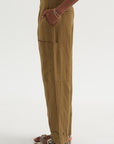 Juna - Mid-Rise Relaxed Cargo Pant, Tobacco