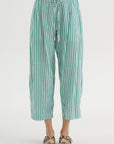Everyday Pull-on Pant, Yarn Dye Stripe Green