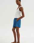 Mar - Stripe Short, Blue Pond