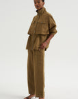 Selva - Long Jacket, Tobacco