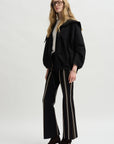 Stripe Long Rene Pull On Pant, Black Multi