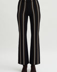 Stripe Long Rene Pull On Pant, Black Multi