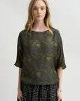 Printed Shirt, Dark Teal