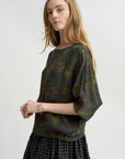 Printed Shirt, Dark Teal