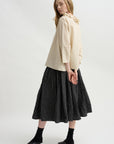 Ruffle Collar Shirt, Natural