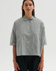Vichy Tech Cotton Shirt, Dark Turquoise