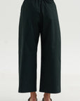Cotton & Linen Trouser, Bottle Green