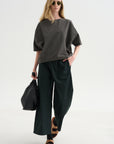 Shirt Cotton & Linen, Bottle Green