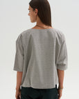 Shirt Printed Cotton, Black Net